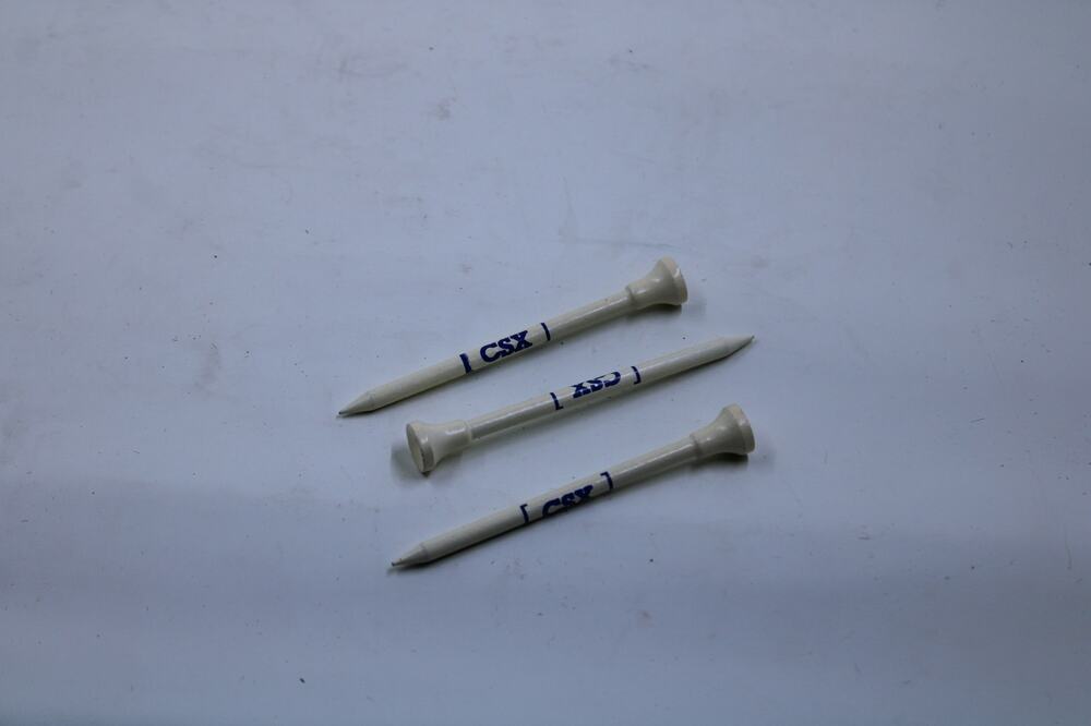 Promotional Branded Golf Tees “CSX”  Lot Of 6 3 1/4 Inch